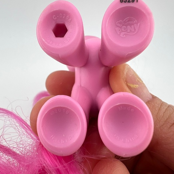 My Little Pony Pinkie Pie Figure G4 2011  Pink 5" Tall Brushable Hair Balloons - Picture 4 of 5